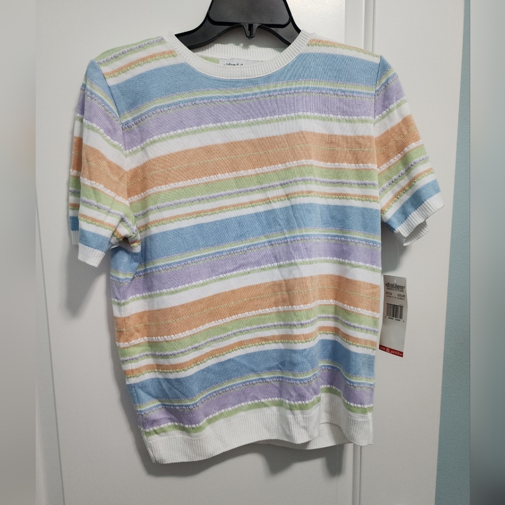 Alfred Dunner striped sweater szPXL